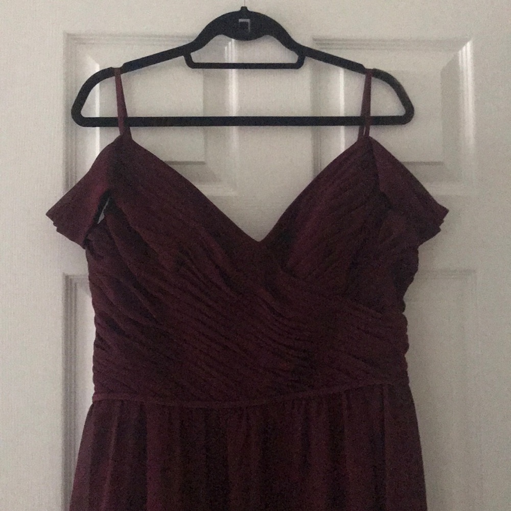 Burgundy gown